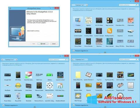 Ekraanipilt 8GadgetPack Windows 8.1