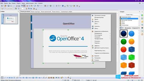 Ekraanipilt Apache OpenOffice Windows 8.1