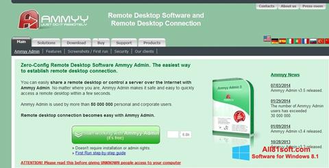 Ekraanipilt Ammyy Admin Windows 8.1