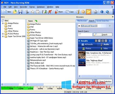 Ekraanipilt Nero Burning ROM Windows 8.1