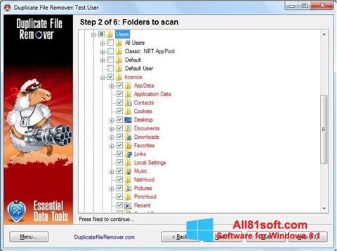 Ekraanipilt Duplicate File Remover Windows 8.1