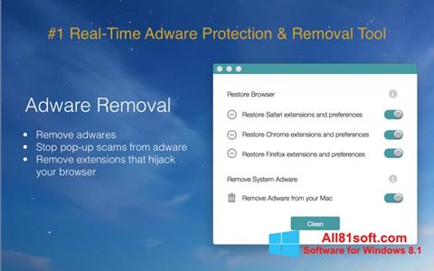 Ekraanipilt Adware Removal Tool Windows 8.1