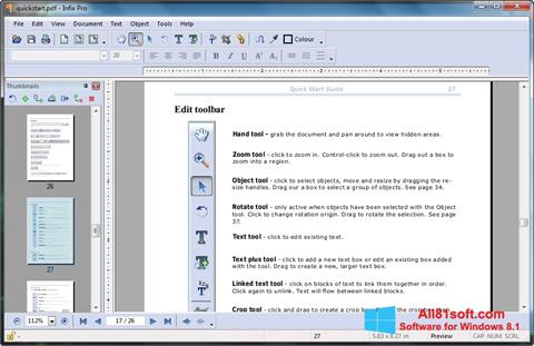 Ekraanipilt Infix PDF Editor Windows 8.1