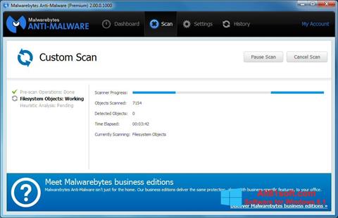 Ekraanipilt Malwarebytes Anti-Malware Windows 8.1