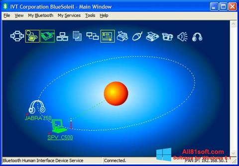 Ekraanipilt BlueSoleil Windows 8.1