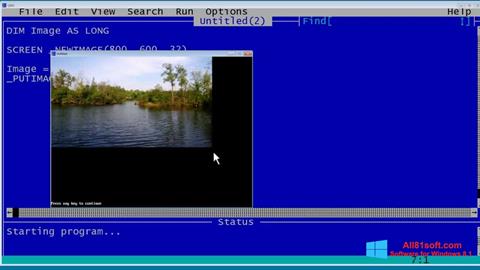 Ekraanipilt QBasic Windows 8.1