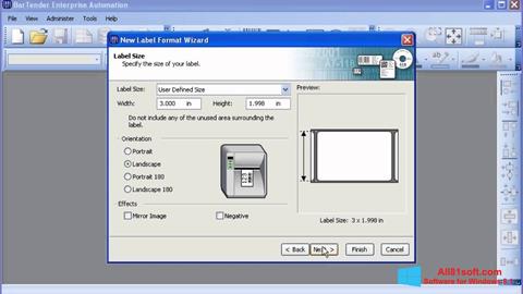 Ekraanipilt BarTender Windows 8.1