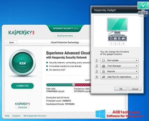 Ekraanipilt Kaspersky Internet Security Windows 8.1