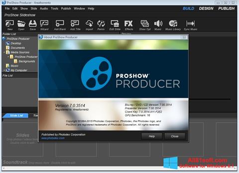 Ekraanipilt ProShow Producer Windows 8.1