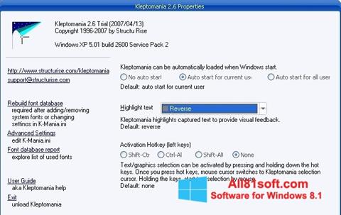 Ekraanipilt Kleptomania Windows 8.1