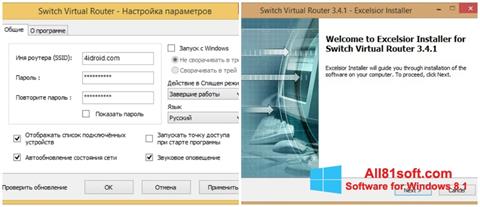 Ekraanipilt Switch Virtual Router Windows 8.1