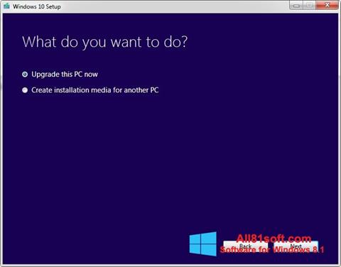 Ekraanipilt Media Creation Tool Windows 8.1