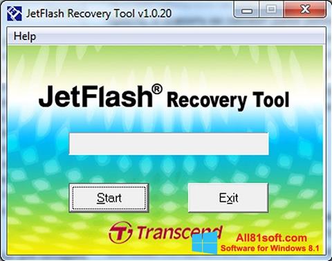 Ekraanipilt JetFlash Recovery Tool Windows 8.1