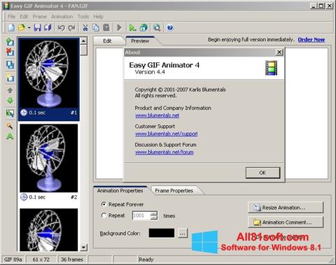 Ekraanipilt Easy GIF Animator Windows 8.1