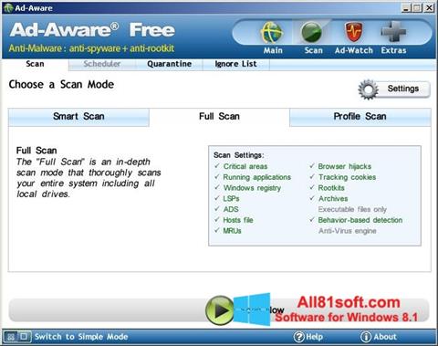 Ekraanipilt Ad-Aware Free Windows 8.1