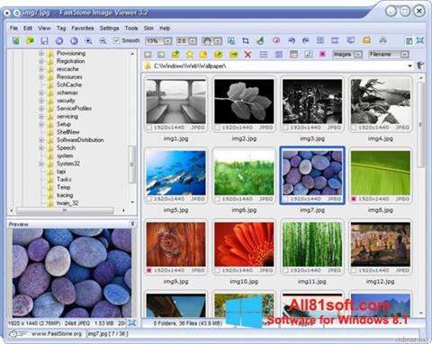 Ekraanipilt FastStone Image Viewer Windows 8.1