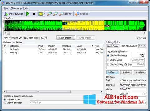 Ekraanipilt MP3 Cutter Windows 8.1