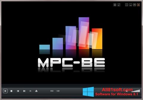 Ekraanipilt MPC-BE Windows 8.1
