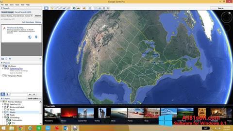 Ekraanipilt Google Earth Pro Windows 8.1