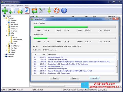 Ekraanipilt Free Audio Converter Windows 8.1