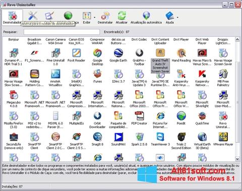 Ekraanipilt Revo Uninstaller Windows 8.1