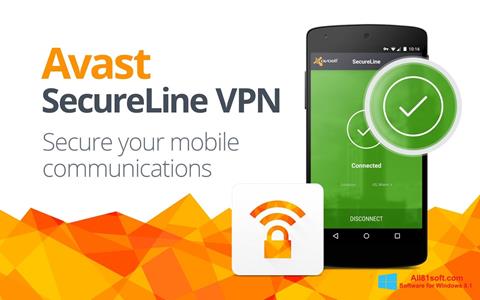 Ekraanipilt Avast SecureLine VPN Windows 8.1